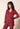 Vorderansicht von einem Damen-Model, das HU cabernet baumwolle Jacke trägt