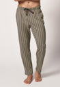 Vorderansicht von einem Herren-Model, das HU almost greenstripes baumwolle Hose lang trägt