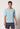 Vorderansicht von einem Herren-Model, das HU almost sky baumwolle Shirt kurzarm trägt