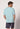 Rückansicht von einem Herren-Model, das HU almost sky baumwolle Shirt kurzarm trägt