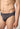 Nahaufnahme von einem Herren-Model, das HU almost navystripes modal/viskose/tencel Slip trägt