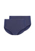 Vorderansicht (Freisteller) von HU almost blue baumwolle Maxi Slip Doppelpack