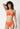 Vorderansicht von einem Damen-Model, das HU almost orange mikrofaser Push-up BH trägt