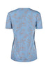 Rückansicht (Freisteller) von HU prismablue onelineflowers modal/viskose/tencel Shirt kurzarm