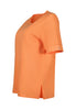 Ansicht von einem Damen-Model, das HU prisma apricot modal/viskose/tencel Shirt kurzarm trägt