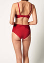 Rückansicht von einem Damen-Model, das HU countryfied wildrose modal/viskose/tencel Panty trägt