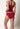Rückansicht von einem Damen-Model, das HU alp red modal/viskose/tencel Rio Slip trägt