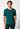 Vorderansicht von einem Herren-Model, das HU deep teal baumwolle Shirt kurzarm trägt