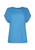 Vorderansicht (Freisteller) von HU azure blue modal/viskose/tencel Shirt kurzarm