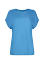 Vorderansicht (Freisteller) von HU azure blue modal/viskose/tencel Shirt kurzarm