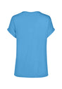 Rückansicht (Freisteller) von HU azure blue modal/viskose/tencel Shirt kurzarm
