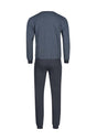 Rückansicht (Freisteller) von HU graphic minimal baumwolle Pyjama lang