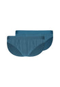 Vorderansicht (Freisteller) von HU oceanview stripes selection baumwolle Slip Doppelpack