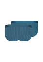 Rückansicht (Freisteller) von HU oceanview stripes selection baumwolle Slip Doppelpack