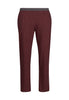 Vorderansicht (Freisteller) von HU maroon banner minimal baumwolle Hose lang