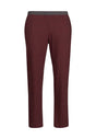 Vorderansicht (Freisteller) von HU maroon banner minimal baumwolle Hose lang