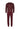 Vorderansicht (Freisteller) von HU maroon banner minimal baumwolle Pyjama lang
