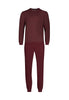 Vorderansicht (Freisteller) von HU maroon banner minimal baumwolle Pyjama lang