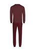 Rückansicht (Freisteller) von HU maroon banner minimal baumwolle Pyjama lang