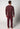 Rückansicht von einem Herren-Model, das HU maroon banner minimal baumwolle Pyjama lang trägt