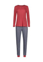 Vorderansicht (Freisteller) von HU garnet rose baumwolle Pyjama lang