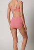 Rückansicht von einem Damen-Model, das HU brandied apricot baumwolle Maxi Slip Doppelpack trägt