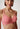 Nahaufnahme von einem Damen-Model, das HU brandied apricot baumwolle Soft BH trägt