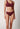 Vorderansicht von einem Damen-Model, das HU maroon banner mikrofaser Rio Slip trägt