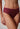 Nahaufnahme von einem Damen-Model, das HU maroon banner mikrofaser Rio Slip trägt