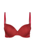 Vorderansicht (Freisteller) von HU red dahlia mikrofaser Push-up BH