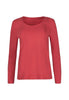 Vorderansicht (Freisteller) von HU garnet rose baumwolle Shirt langarm