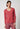 Vorderansicht von einem Damen-Model, das HU garnet rose baumwolle Shirt langarm trägt