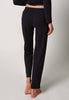 Rückansicht von einem Damen-Model, das HU anthracite modal/viskose/tencel Hose lang trägt