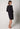Rückansicht von einem Damen-Model, das HU anthracite modal/viskose/tencel Nachthemd langarm trägt