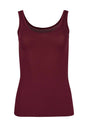 Vorderansicht (Freisteller) von HU maroon banner modal/viskose/tencel Tanktop