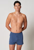 Vorderansicht von einem Herren-Model, das HU ensign blue stripes baumwolle Boxershorts trägt