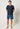 Vorderansicht von einem Herren-Model, das HU outer space modal/viskose/tencel Pyjama kurz trägt