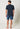 Rückansicht von einem Herren-Model, das HU outer space modal/viskose/tencel Pyjama kurz trägt