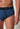 Nahaufnahme von einem Herren-Model, das HU ensign blue signs baumwolle Slip mit Eingriff trägt