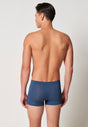 Rückansicht von einem Herren-Model, das HU ensign blue minimal modal/viskose/tencel Pants trägt