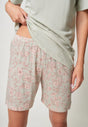 Ansicht von einem Damen-Model, das HU flower garden baumwolle Pyjama kurz trägt