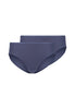 Vorderansicht (Freisteller) von HU blue indigo baumwolle Midi Slip Doppelpack