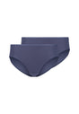 Vorderansicht (Freisteller) von HU blue indigo baumwolle Midi Slip Doppelpack