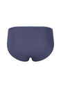 Ansicht von einem Damen-Model, das HU blue indigo baumwolle Midi Slip Doppelpack trägt