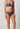 Vorderansicht von einem Damen-Model, das HU blue indigo mikrofaser Rio Slip Doppelpack trägt