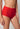 Nahaufnahme von einem Damen-Model, das HU true red mikrofaser Maxi Slip trägt