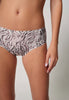 Nahaufnahme von einem Damen-Model, das HU leo mikrofaser Midi Slip trägt