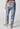 Rückansicht von einem Damen-Model, das HU water paisley modal/viskose/tencel Hose 3/4 trägt