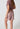 Rückansicht von einem Damen-Model, das HU painted paisley modal/viskose/tencel Shorts trägt