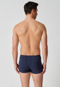 Rückansicht von einem Herren-Model, das HU china blue selection baumwolle Pants Doppelpack trägt